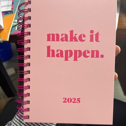Make It Happen 2025 Day a Page Yearly Diary