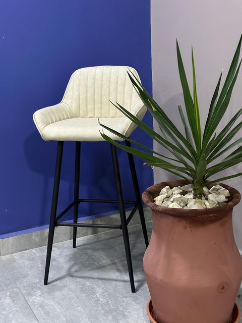 T-1025 beige pu bar stool