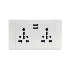 Tronic Twin Universal Socket With 2 USB - TR 5213-UN-UB-02