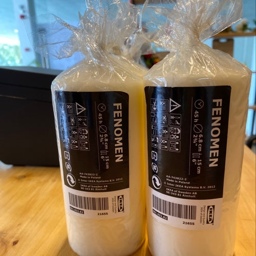 IKEA candle white