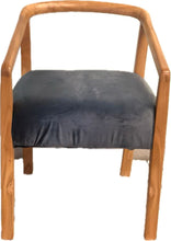 Load image into Gallery viewer, Tectona Teak wood upholstered chair
