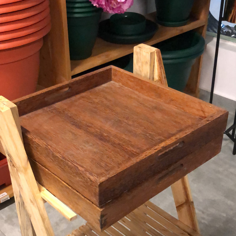 Coconut wood serving tray