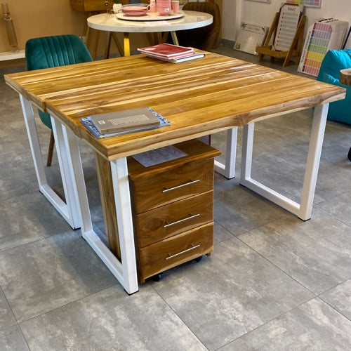 Chuma office desk hardwood 2x2