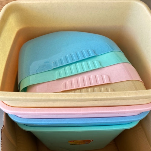 Cello dustbin with flap