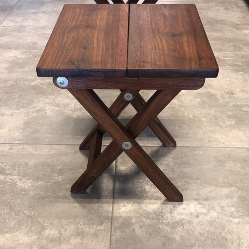 30x30 cm portable stool mninga wood